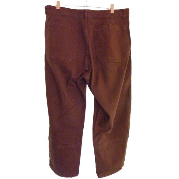 Everlane Brown Denim Jeans Pants 14 Barrel Utility Cropped - Picture 5 of 7